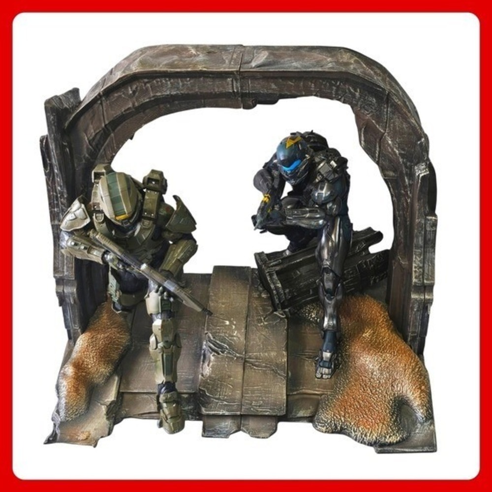 Triforce Halo 5 Master Chief Spartan Locke Diorama Statue 15" Limited Ed